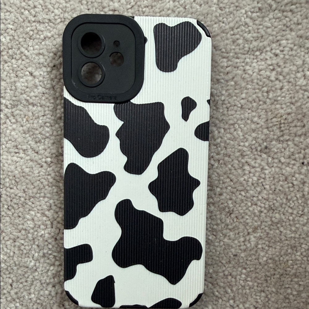 Black and White Cow Print Phone Case